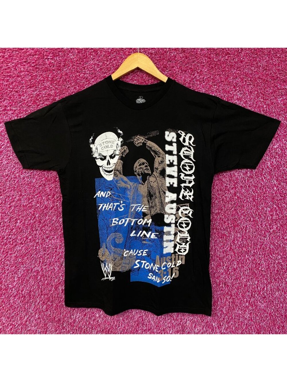 WWE Stone Cold Steve Austin And That's The Bottom Line T-Shirt Large